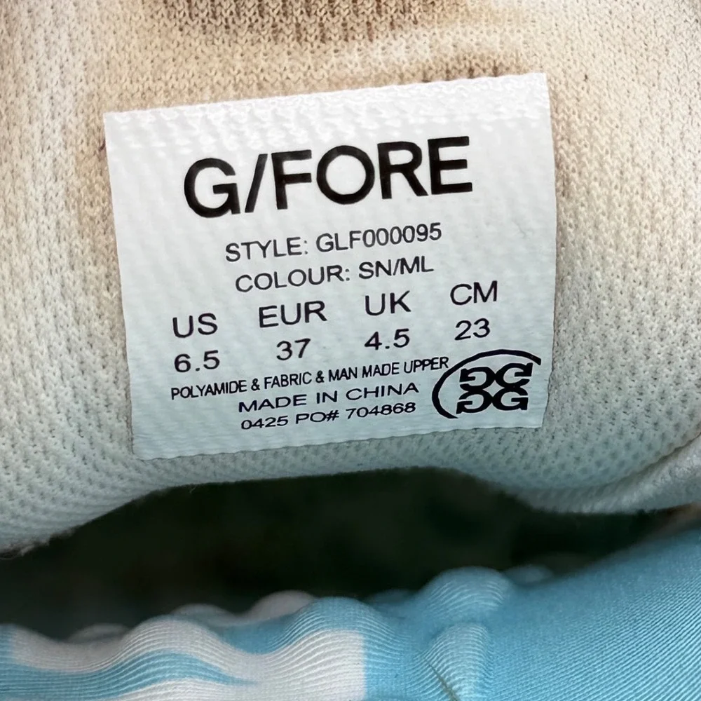 G/FORE MG4+ Golf Shoes White Multi Color Spikeless G4AF21EF28 Womens